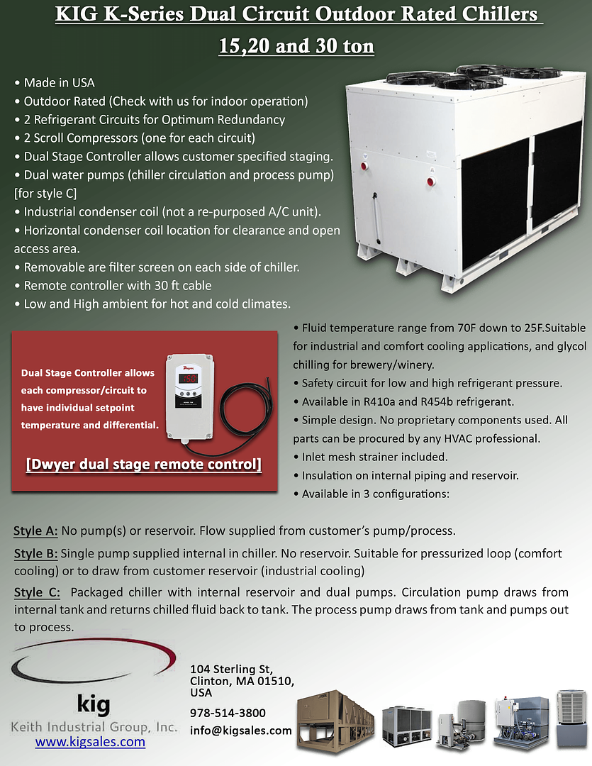 K – Series Dual Circuit (15 – 30 ton)