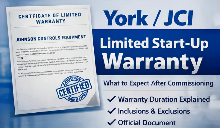 Typical York/JCI Warranty Certificate