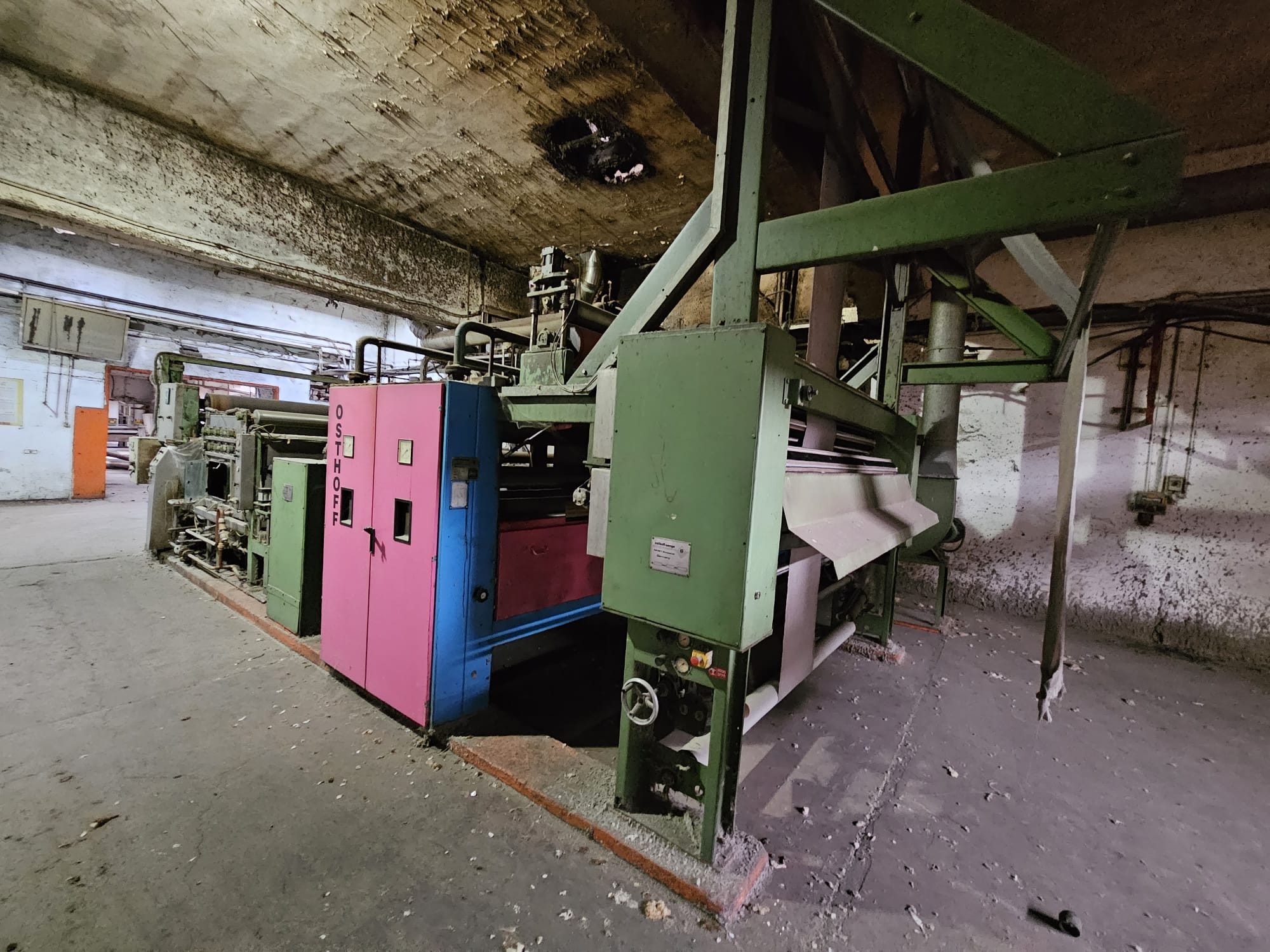 Used OSTHOFF Singeing Machine – Year 2009, 2800 mm Working Width, Immediate Delivery