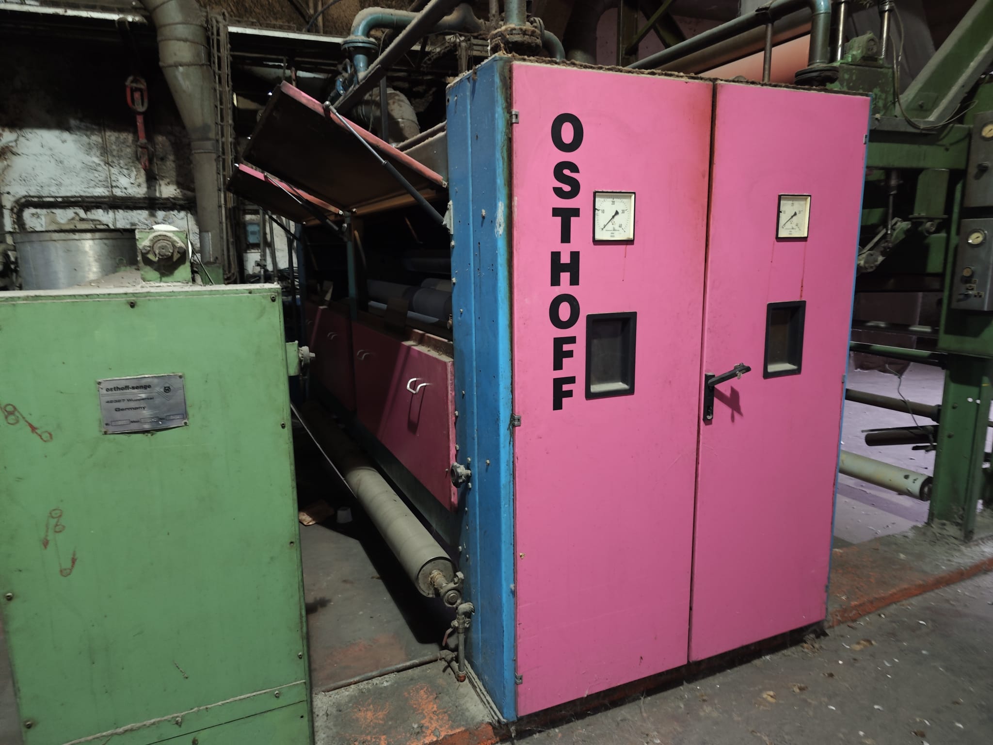 Used OSTHOFF Singeing Machine – Year 2009, 2800 mm Working Width, Immediate Delivery