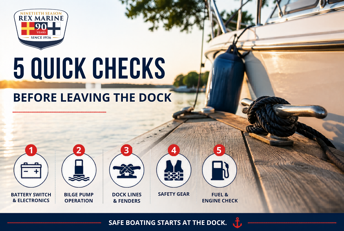 5 Quick Checks Before Leaving the Dock