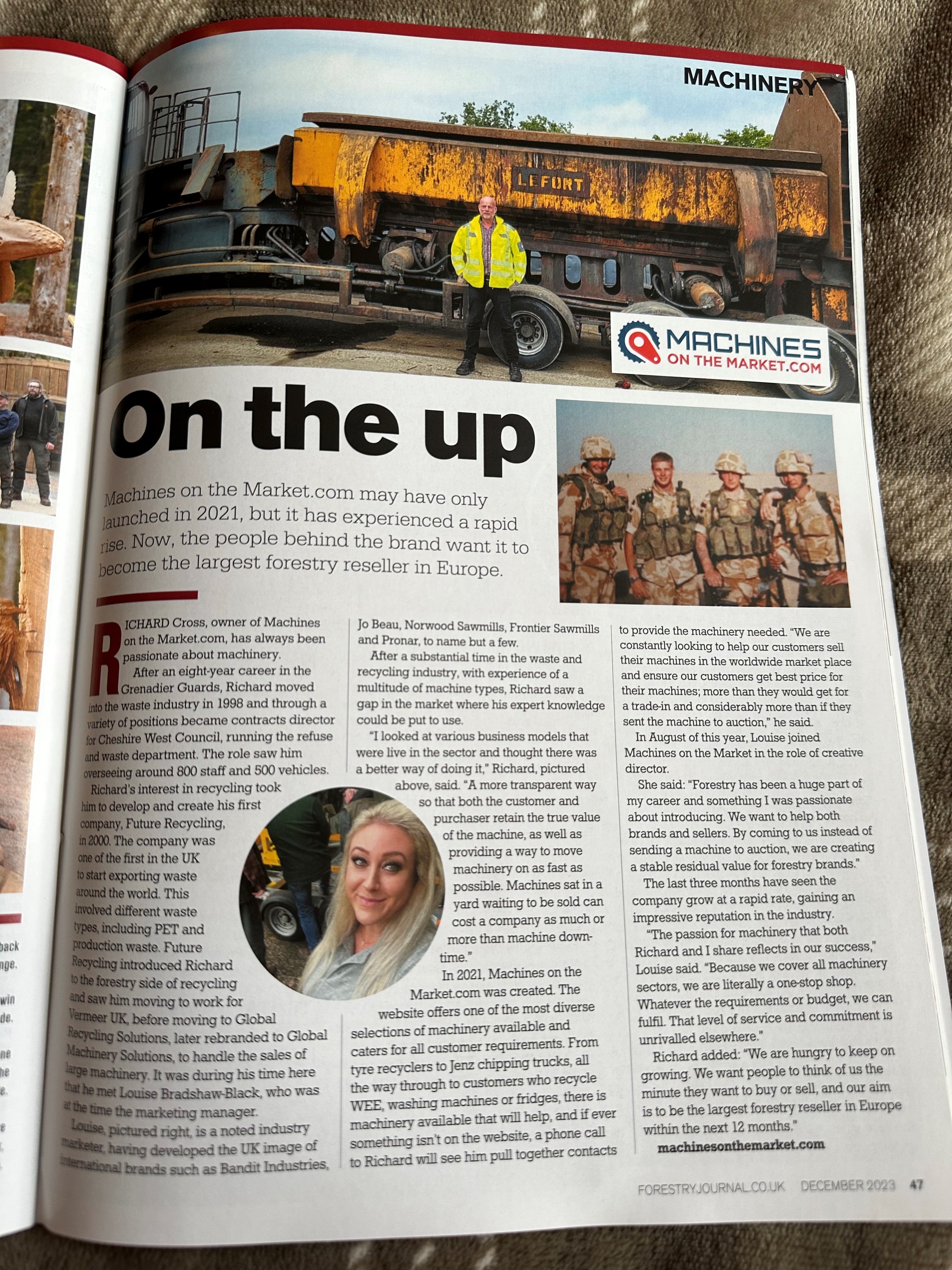 Forestry Journal December 2023 issue and 2024 wall planner