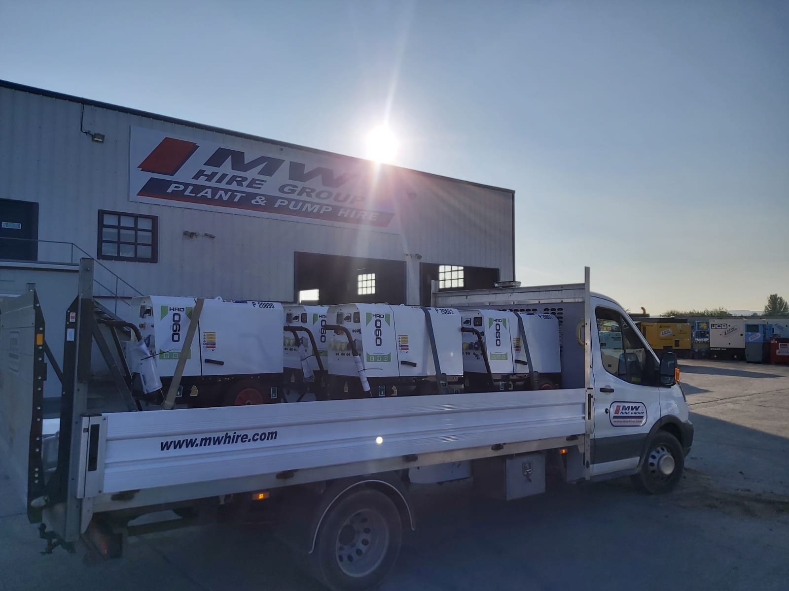 5 x New 6KVA Harrington sets SOLD... to a rental company in Dublin