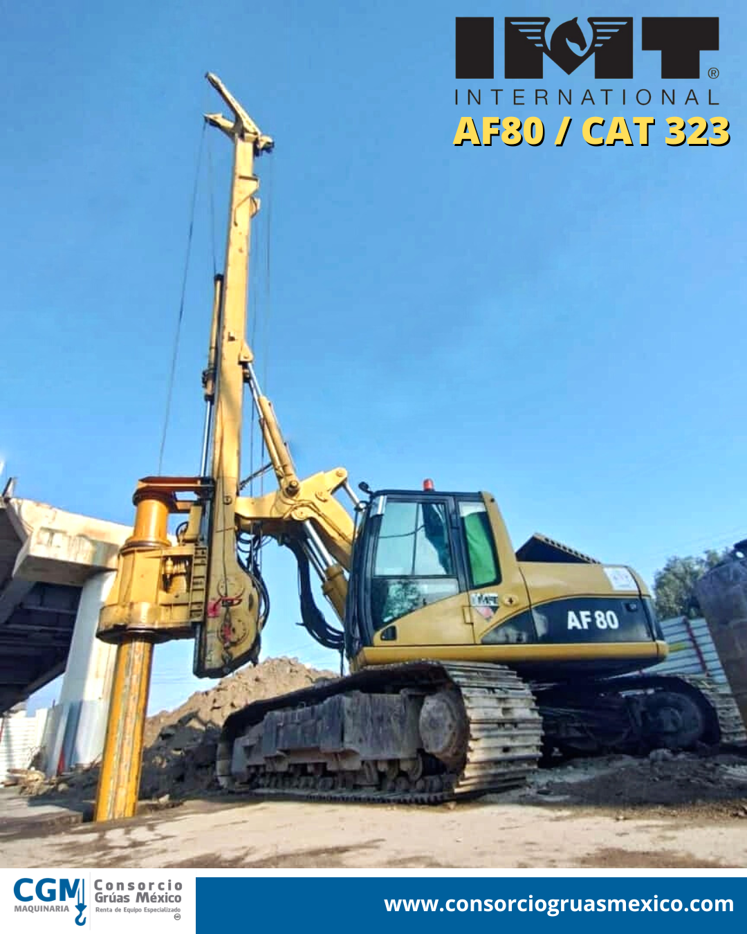 Perforadora hidráulica IMT AF80/CAT 323