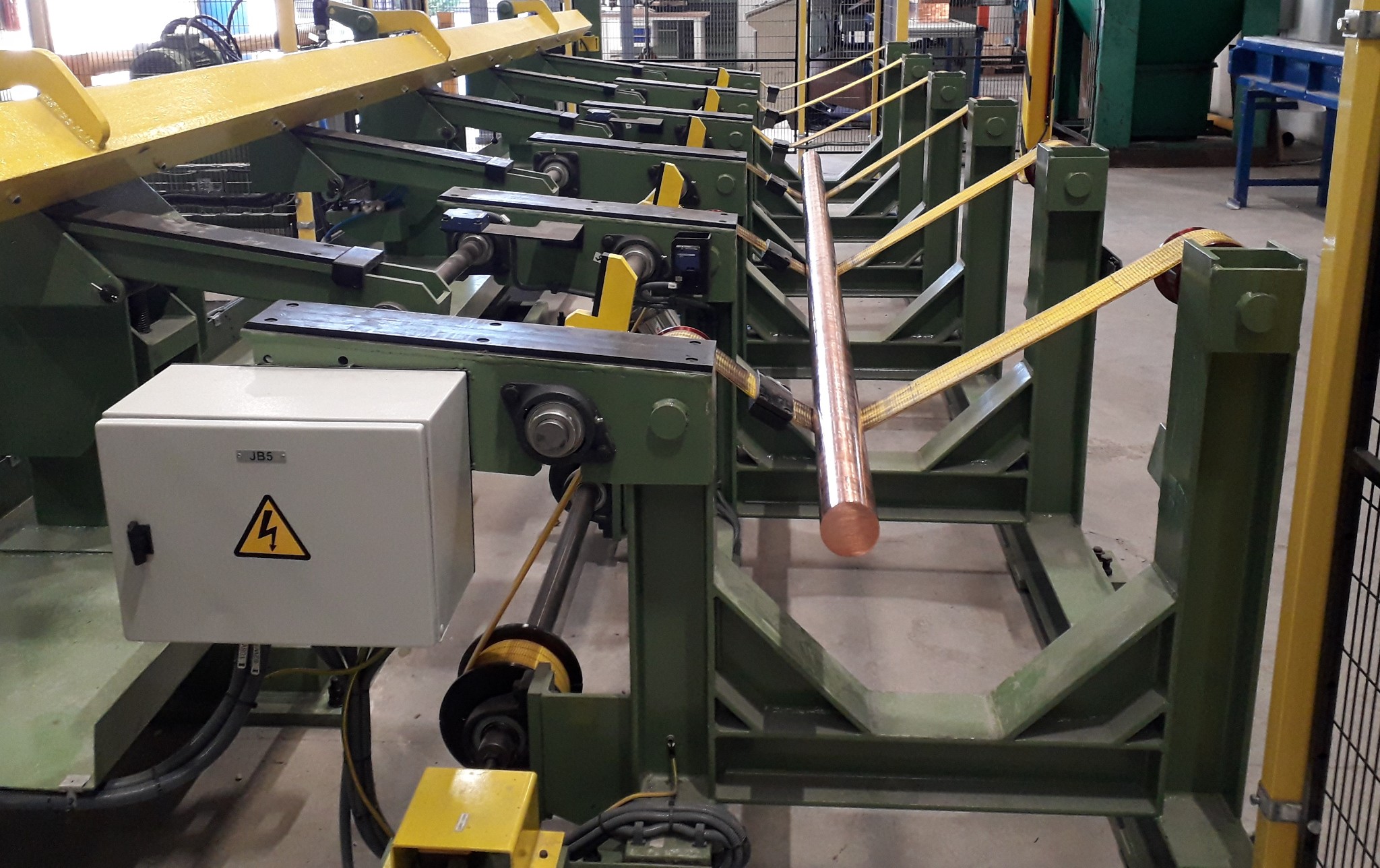 New 70mm copper bar straightener by Euromáquina