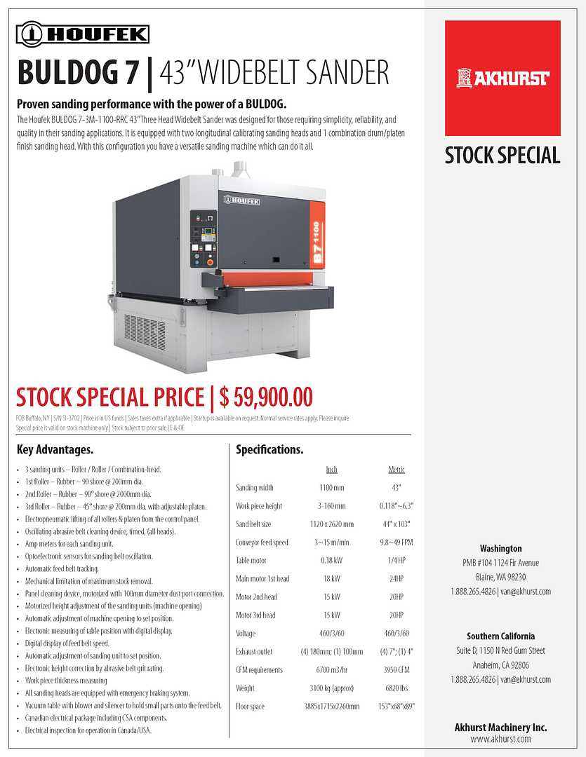 Akhurst Stock Special