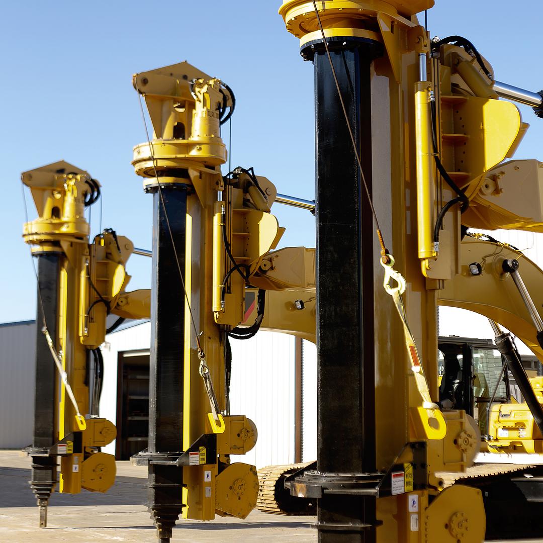Spiradrill STUD mast tops in the field