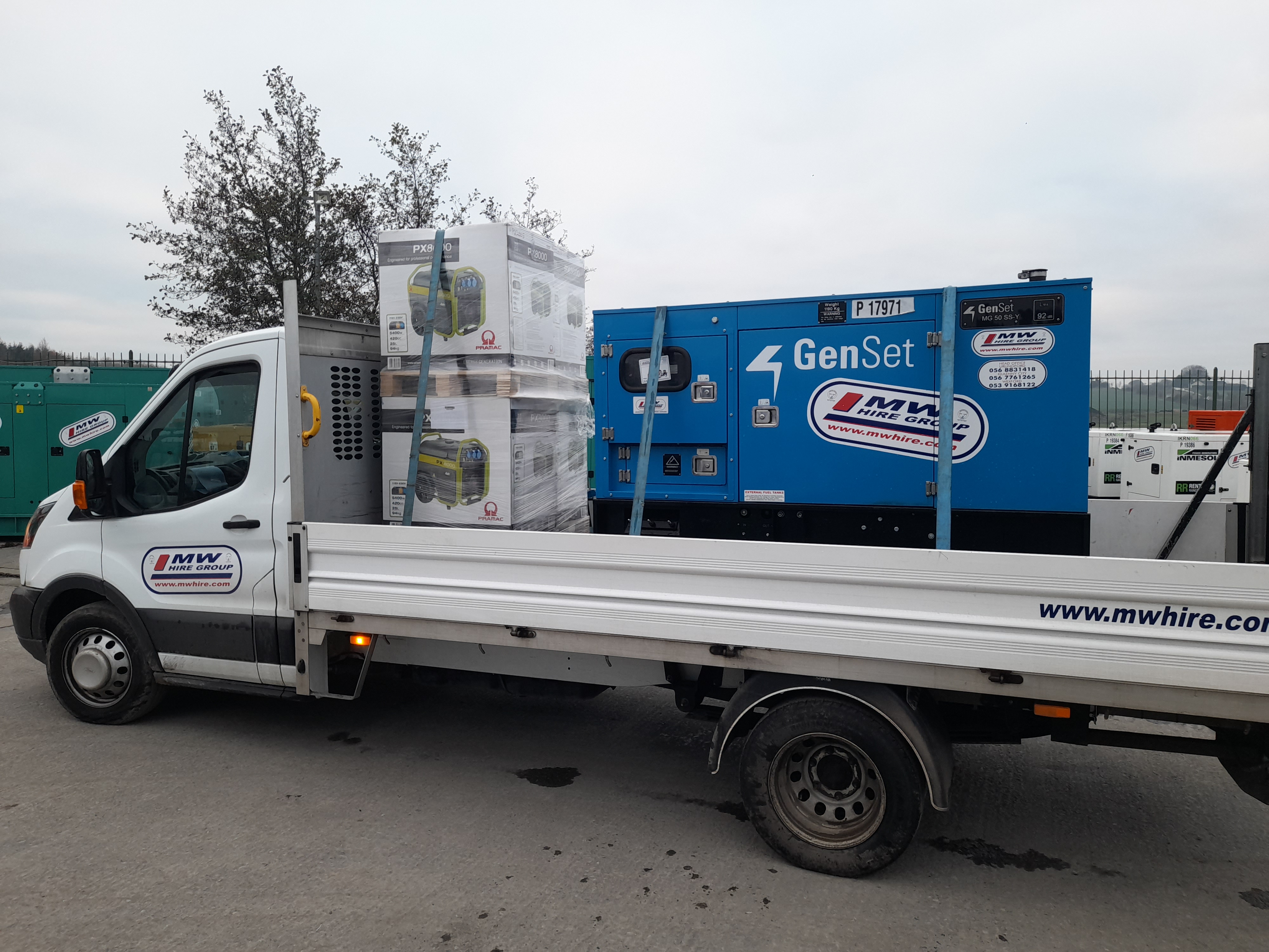 Ex Rental Genset 50KVA Generator & 4x Pramac PX8000 Generators SOLD... being delivered to customers in Westmeath 