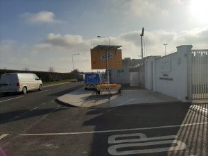 Unloading A Cabin And Delivery Of A VMS At MW Hire O Moore Park