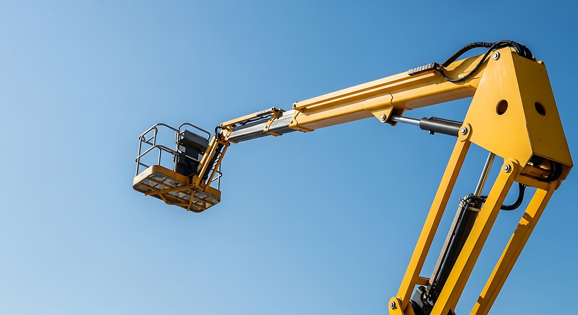 Plataforma elevadora en operación