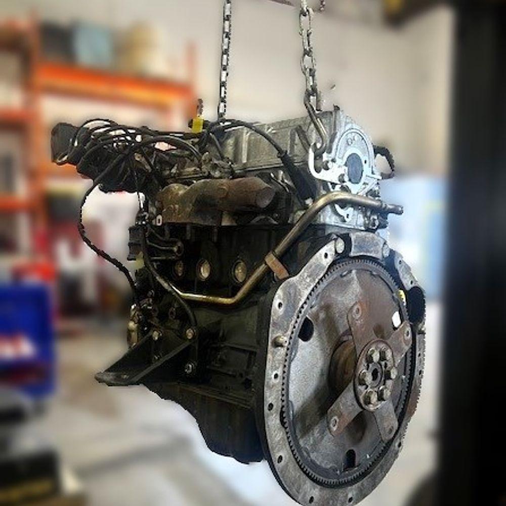 Forklift engine part detail