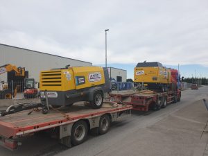Large Compressors Heading Out On Hire
