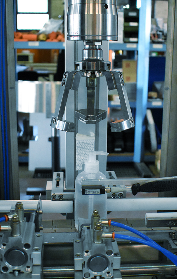 Each cap has its own capping plant