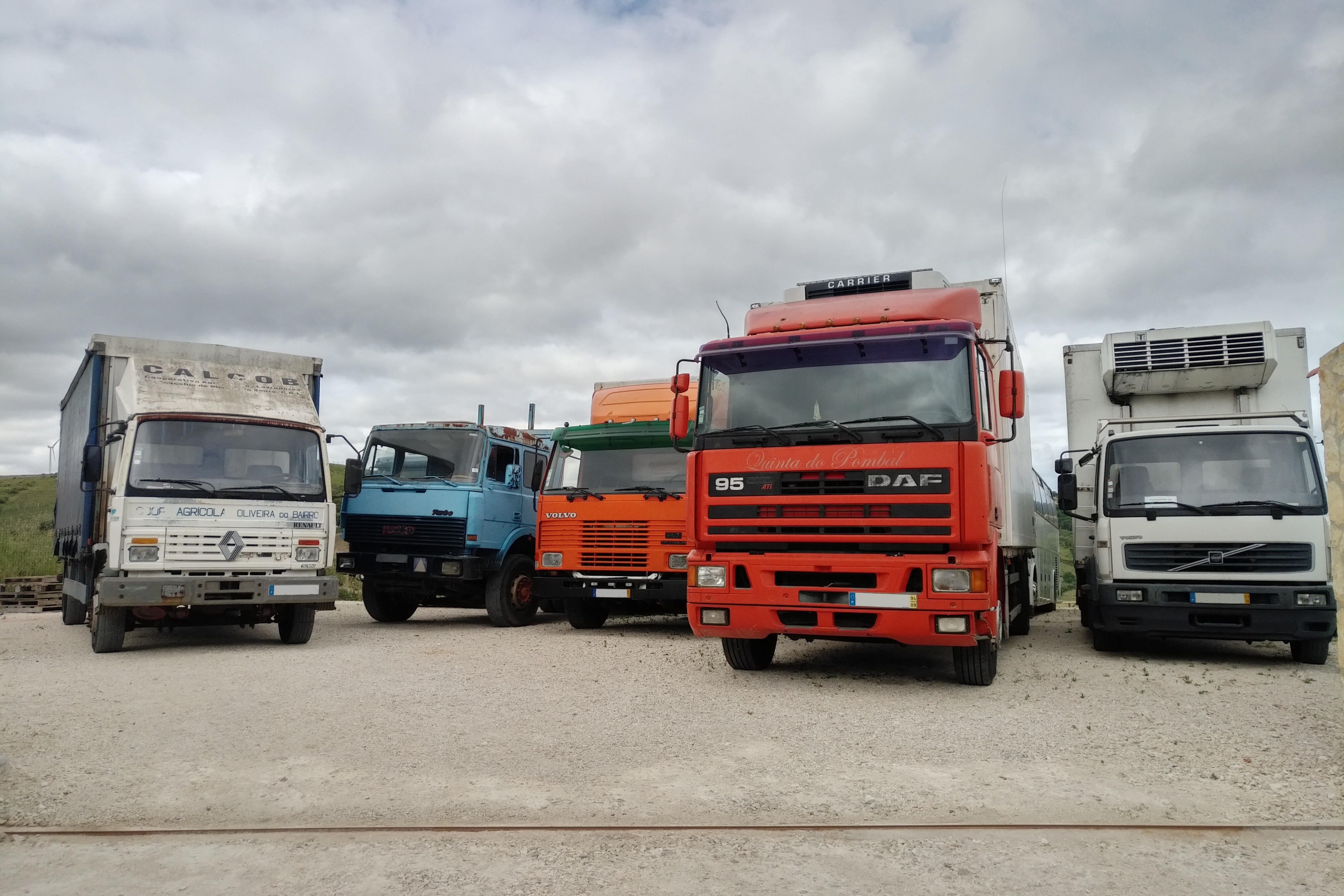 Left hand drive vehicles for export.