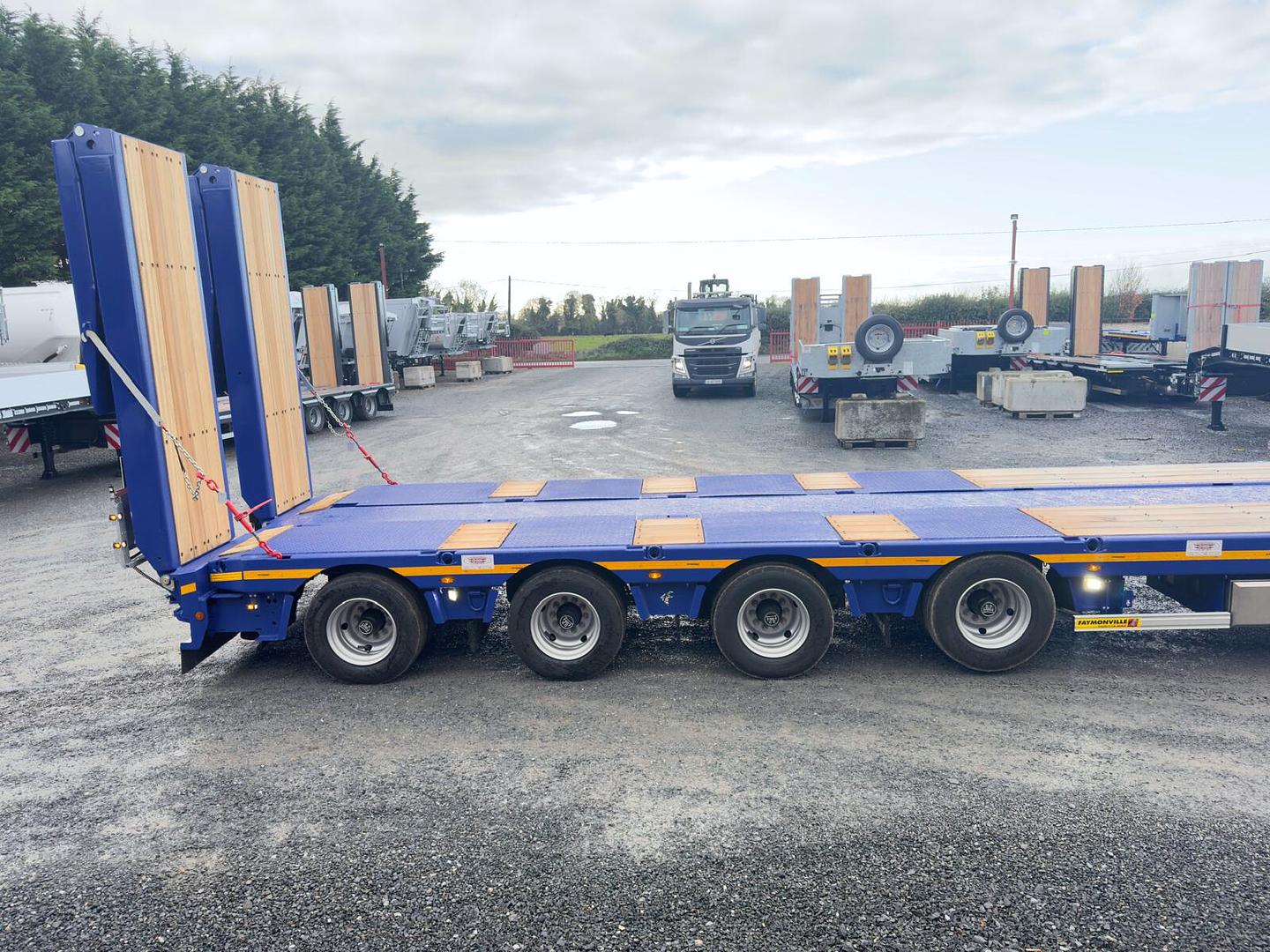 Churchill Stone, Donegal on recent collection of new Faymonville Hydro Shift bed low loader.