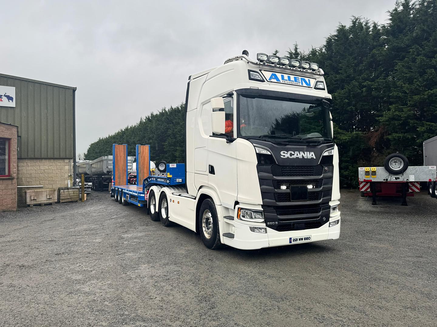 Daniel Allen Transport on collection of new Faymonville low loader