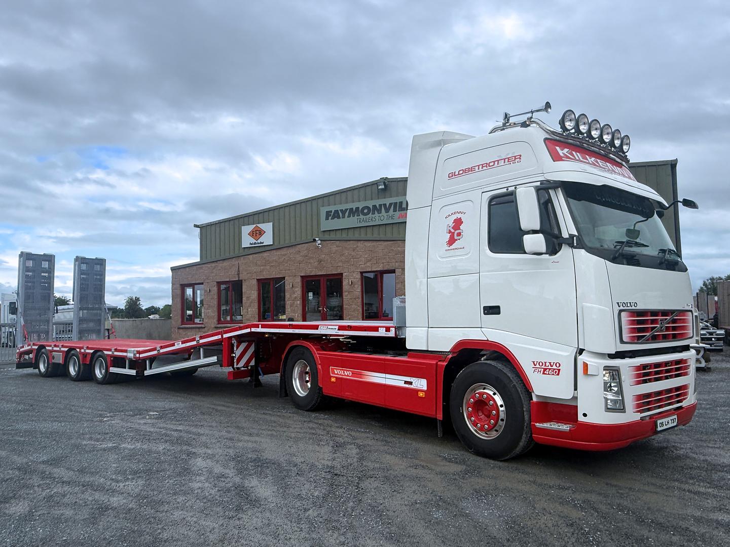 Kilkenny Commercials on collection of new MAX Trailer 3 axle low loader