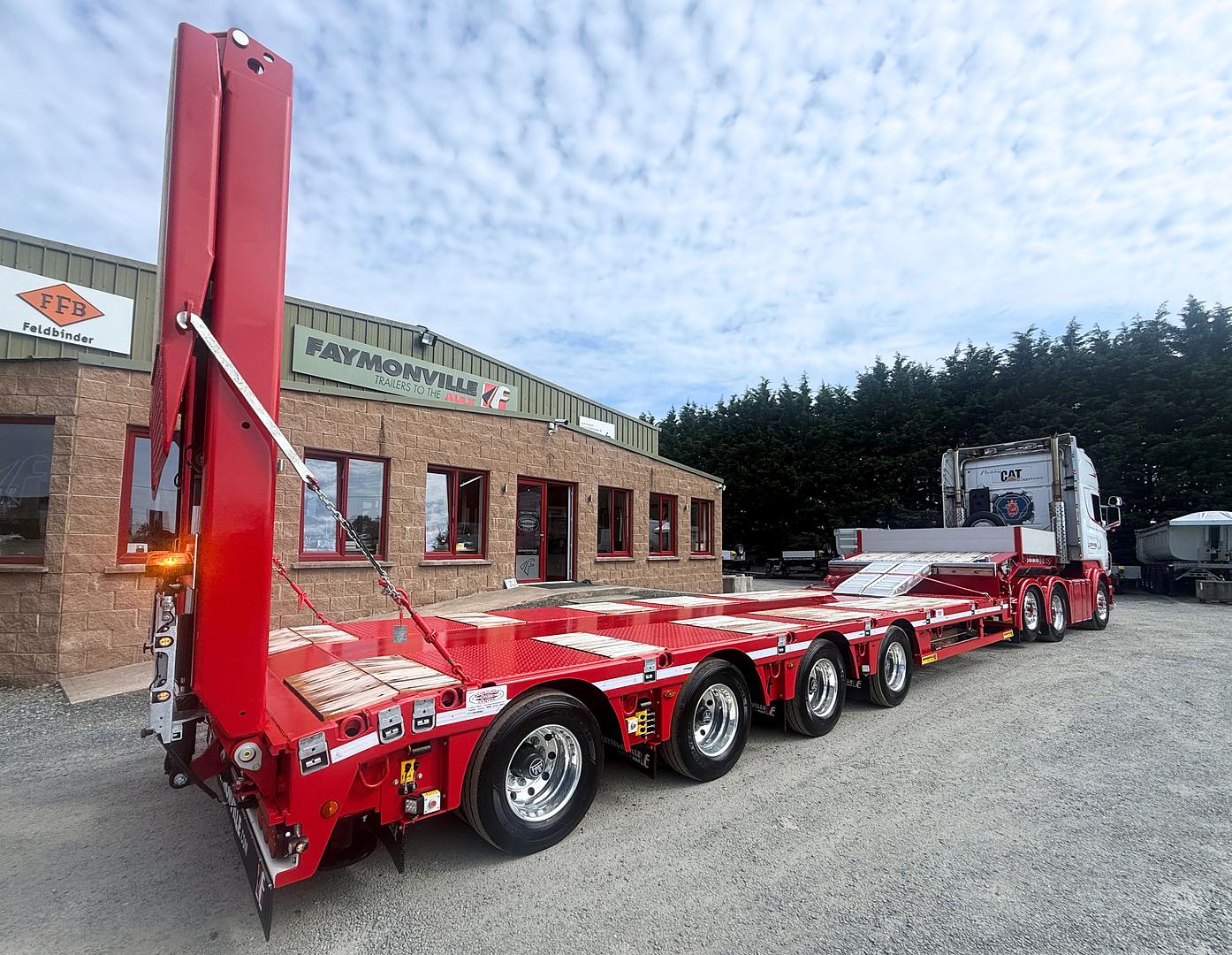 I.J Lynn & Sons Ltd on collection of ne Faymonville 4 axle low loader