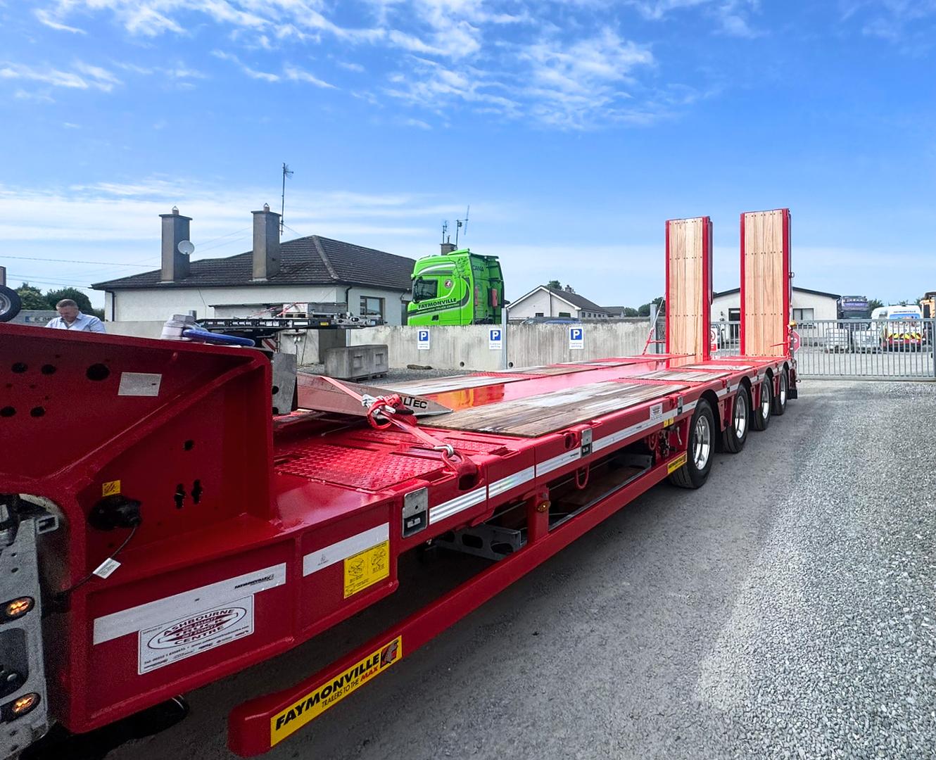 I.J Lynn & Sons Ltd on collection of ne Faymonville 4 axle low loader