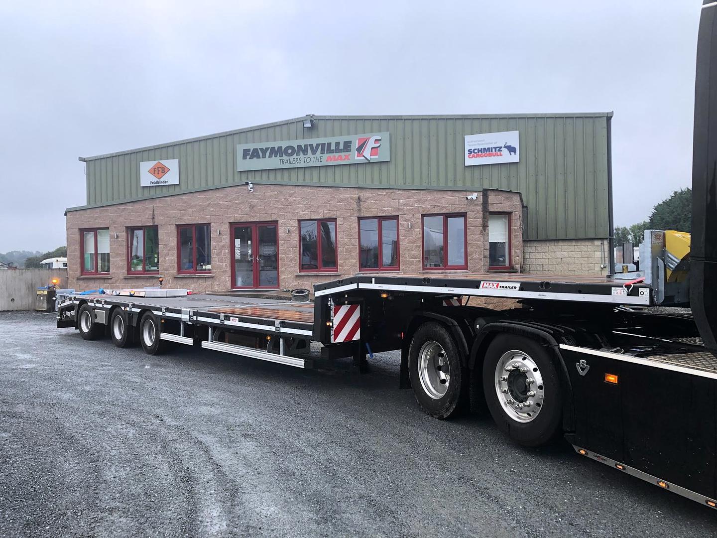 McDonnell Transport on collection of 2nd New MAX Trailer 3 axle low loader