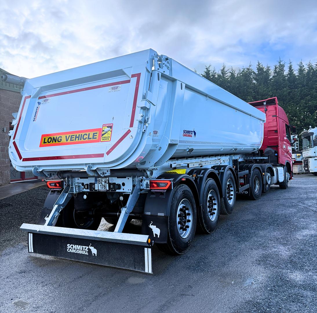 McGrath Limestone (Cong) Ltd, on collection of their new Schmitz tipping trailer
