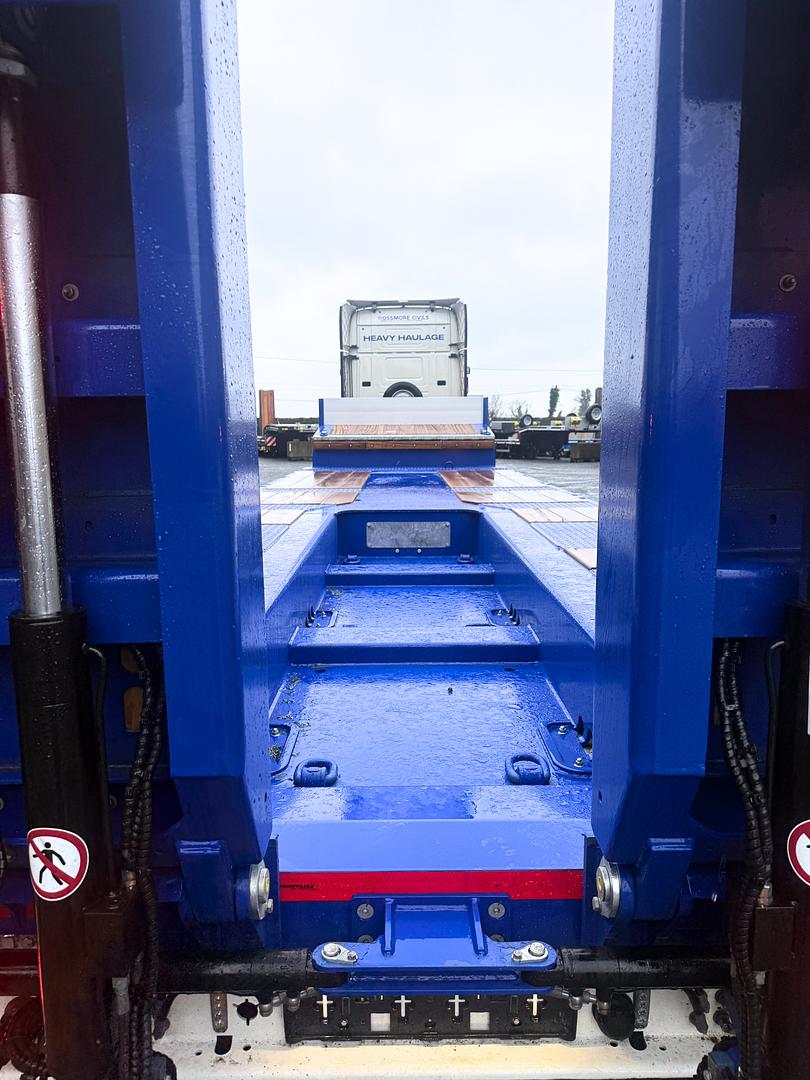 Rossmore Civils on collection of new Faymonville low loader