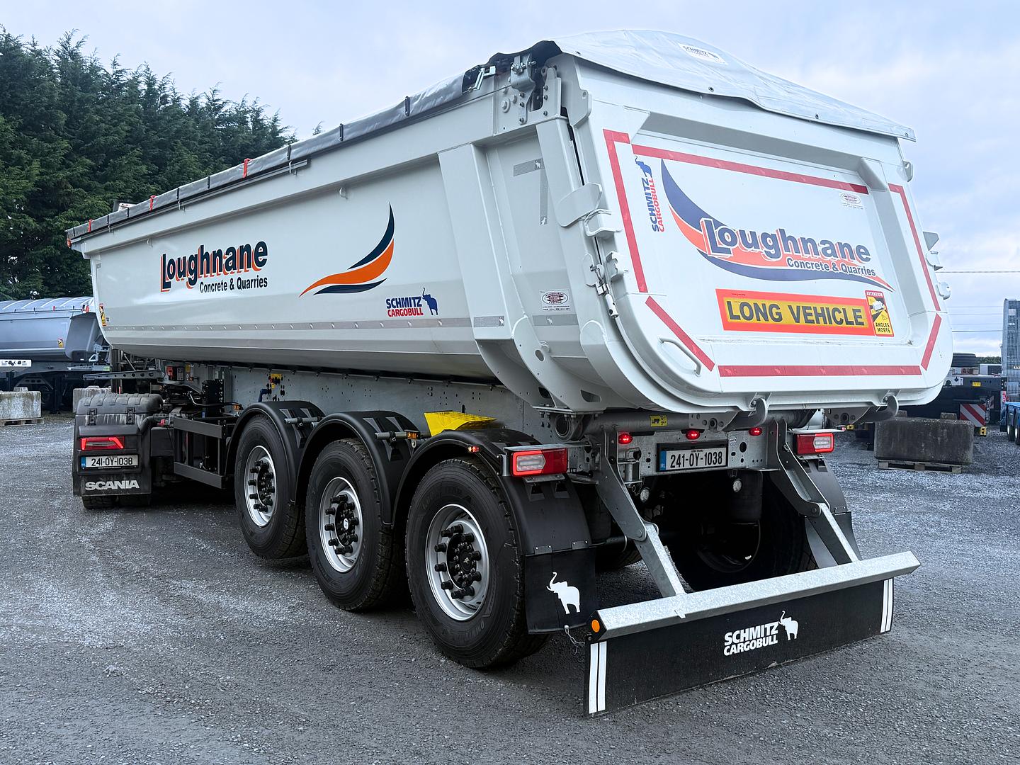 Loughnane Concrete on collection of new Schmitz tipping trailer