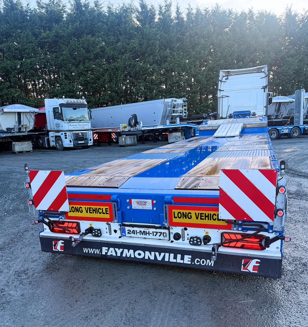 J Shelbourne Haulage Ltd, on collection of new Faymonville MultiMAX trailer