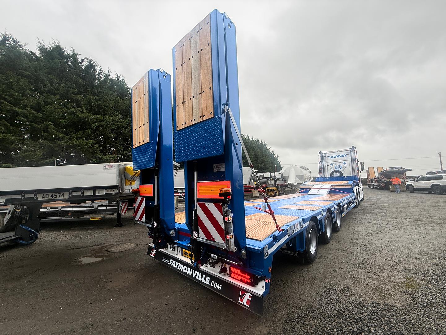 Daniel Allen Transport on collection of new Faymonville low loader