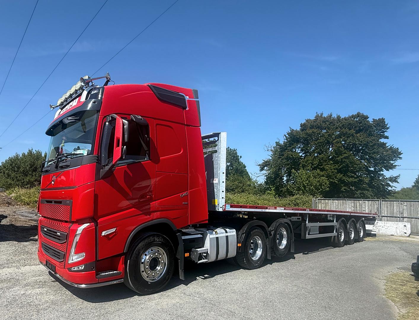 East Cork Crane Hire on collection of new MAX Trailer Flat