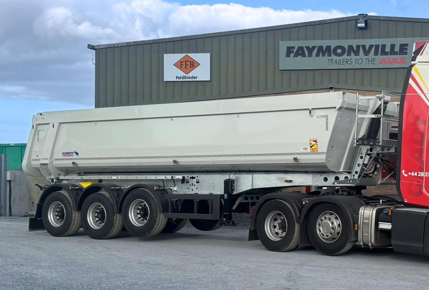 Clady Aggregates on collection of the 1st of Multi trailer deal New Schmitz 8.2m