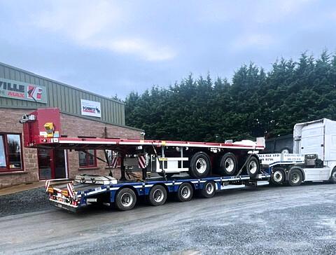Nixon Haulage on collection of new Faymonville TELE MAX