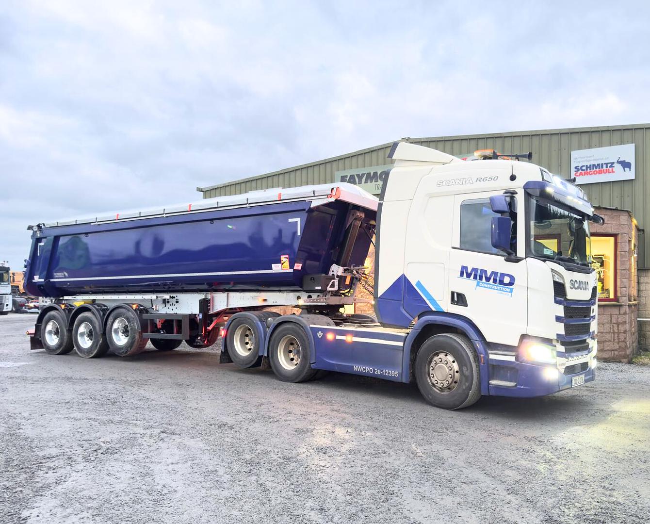 MMD Construction on recent collection of new Schmitz tipping trailer