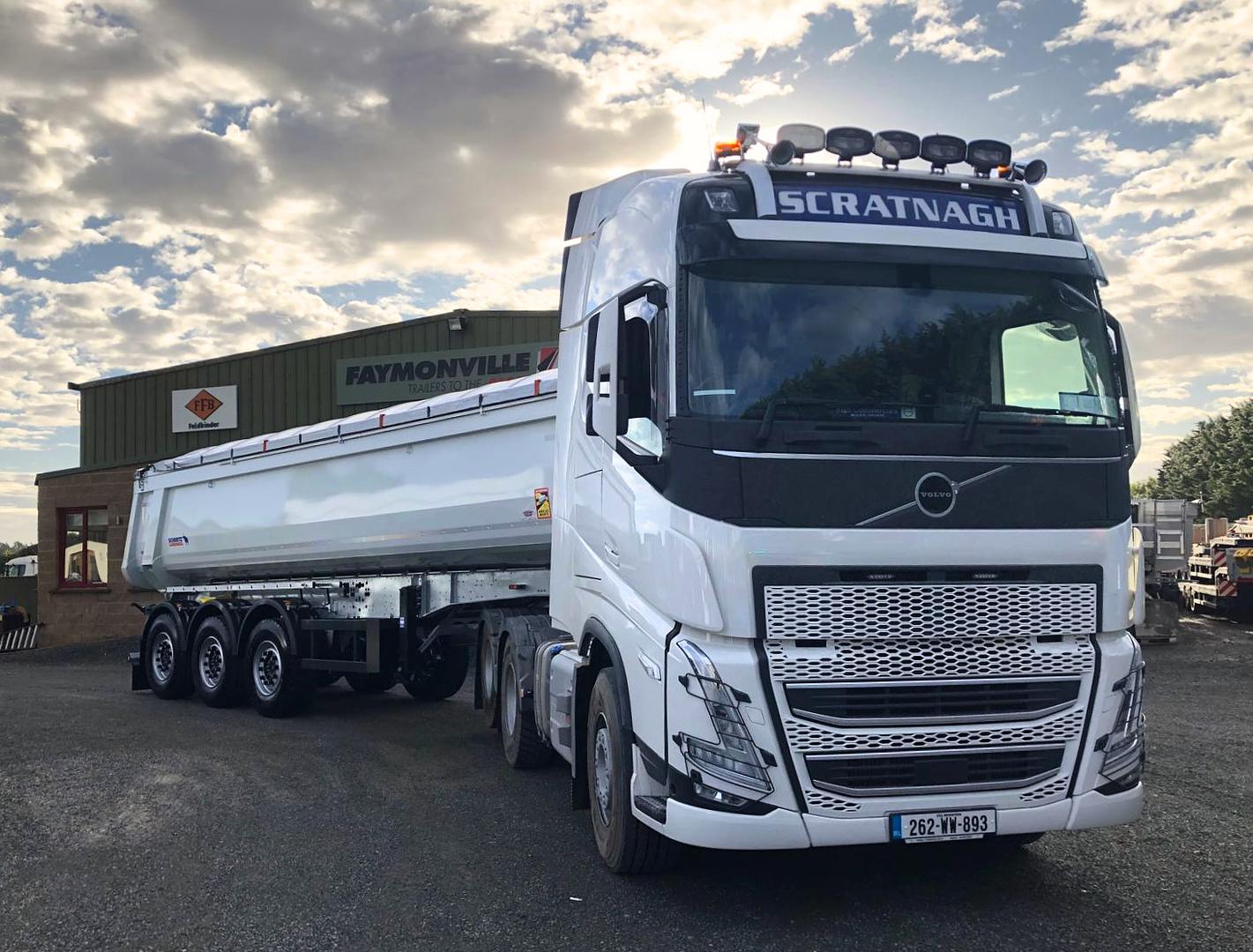 Scratnagh Developments on collection of new Schmitz tipper