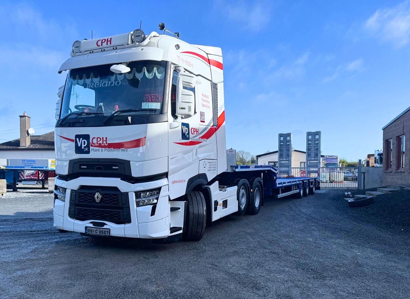 Charleville Plant Hire, on collection on new MAX Trailer 3 axle low loader