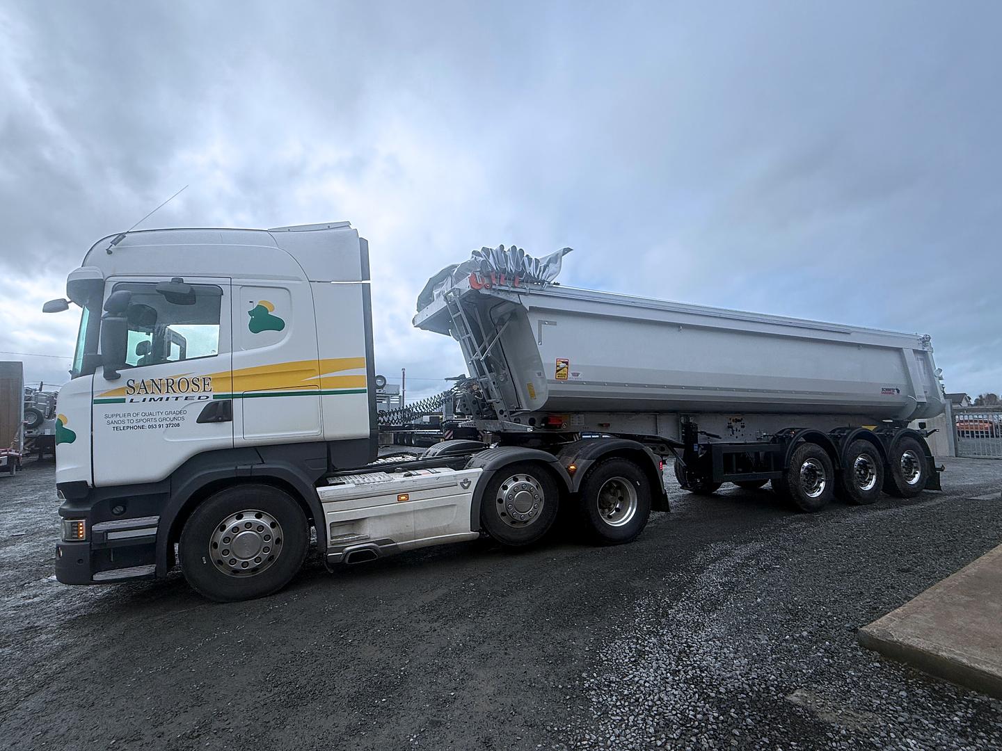 Sanrose Ltd on collection of another new Schmitz Tipping Trailer