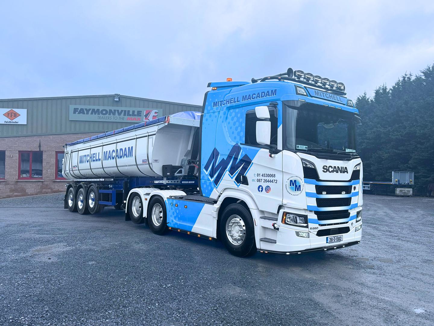 Mitchell Macadam on recent collection of new customized Schmitz Tipping Trailer