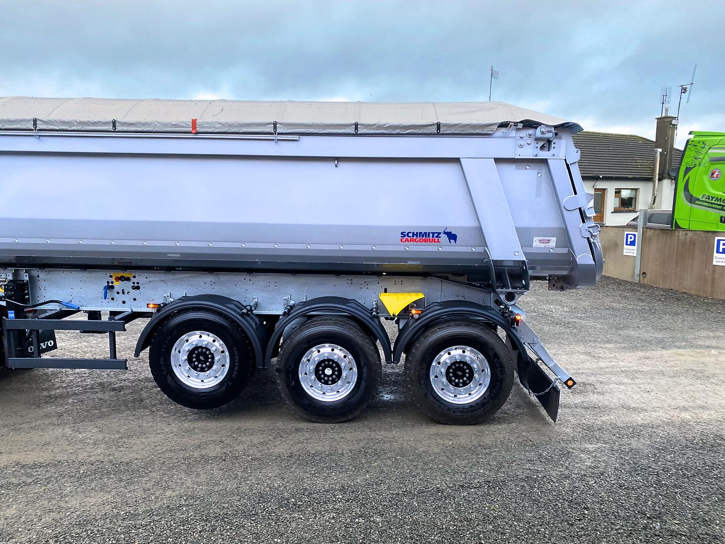 J&K Ormonde Haulage Ltd, on collection of new Schmitz 8.2m tipping trailer