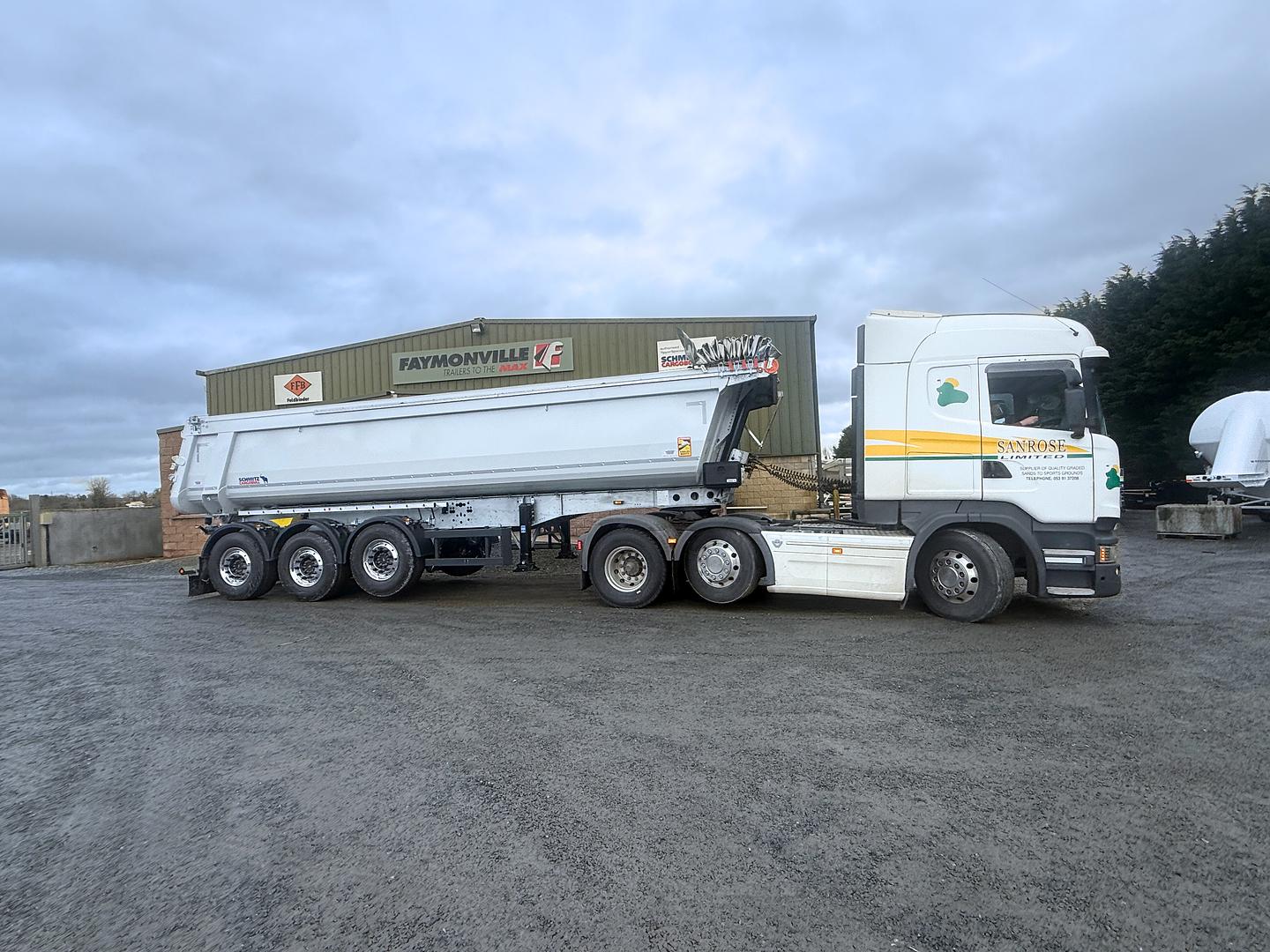 Sanrose Ltd on collection of another new Schmitz Tipping Trailer