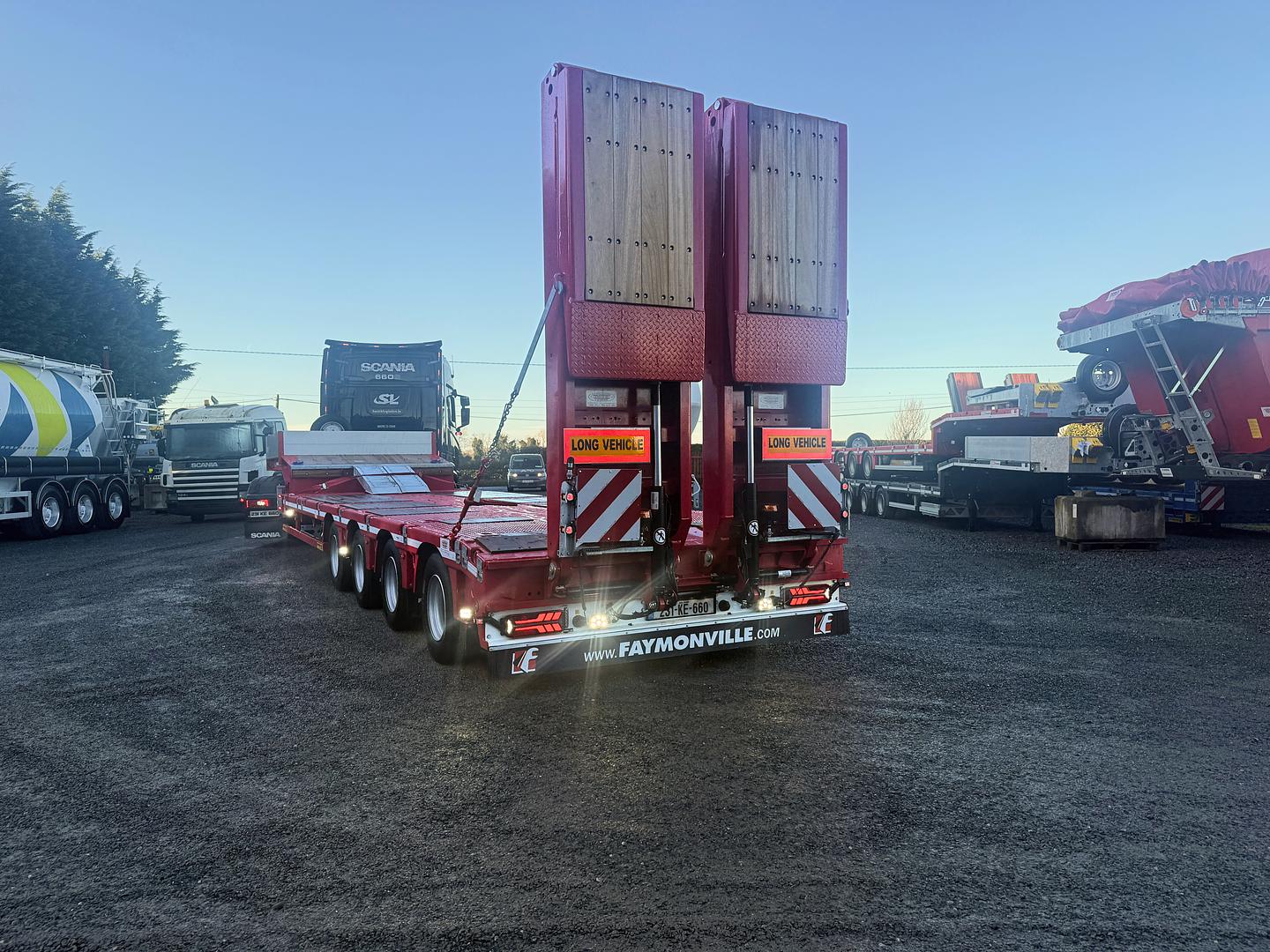 Smith Logistics, on collection of new Faymonville 4 axle low loader