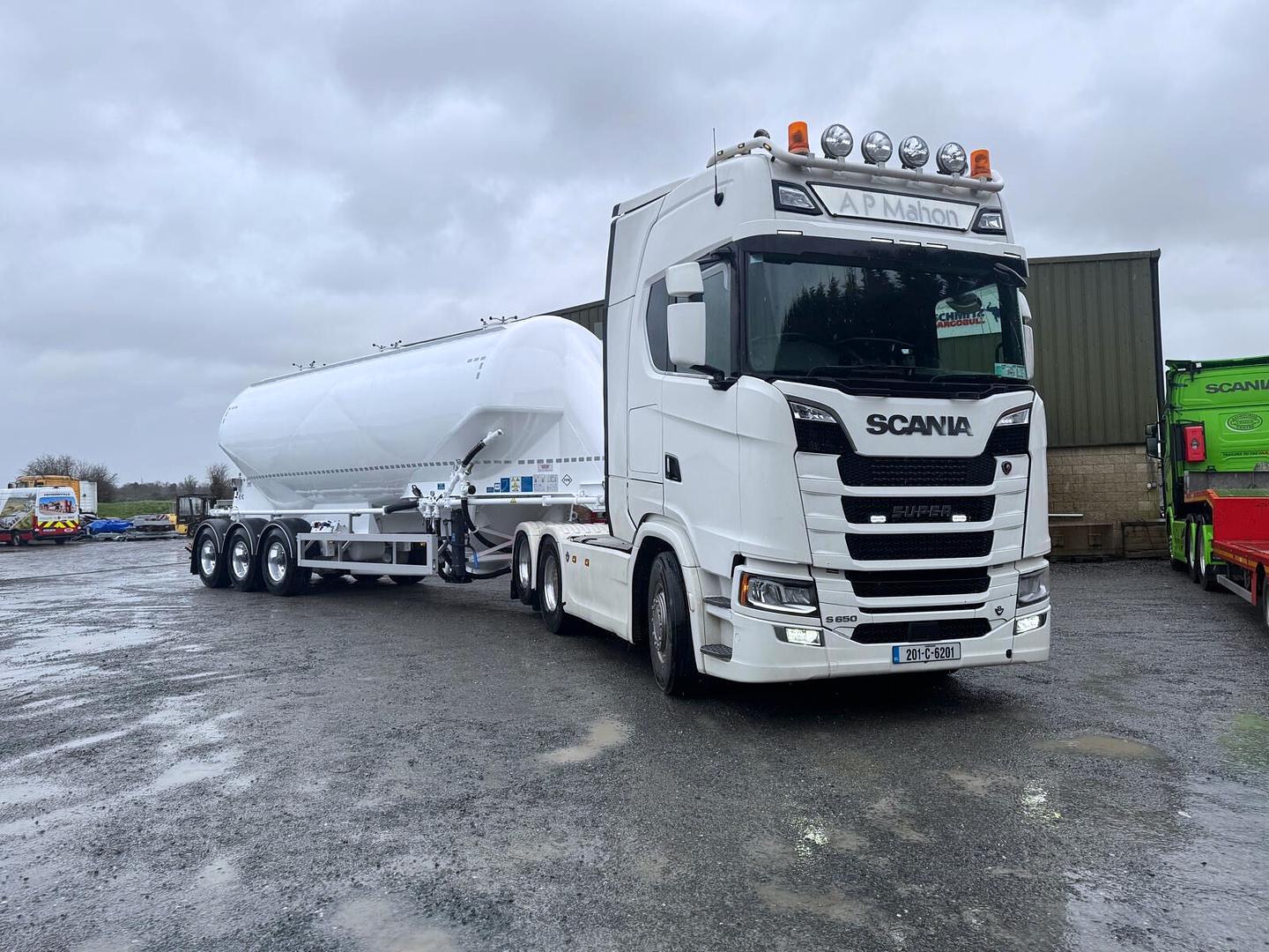 AP Mahon, on collection of New Feldbinder Bulk Tank