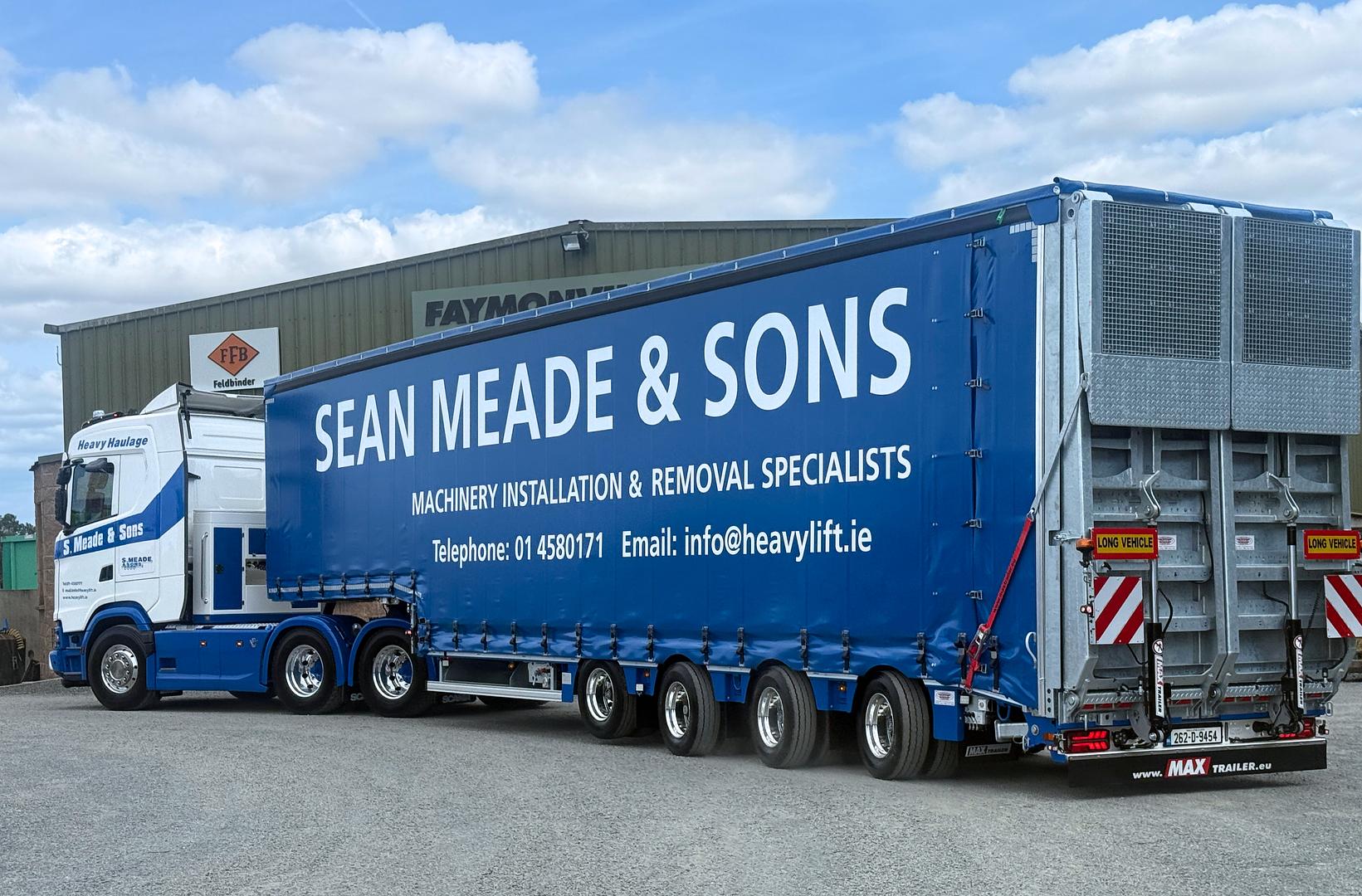Sean Meade & Sons, on collection of a very special project build 4 axle MAX Trailer