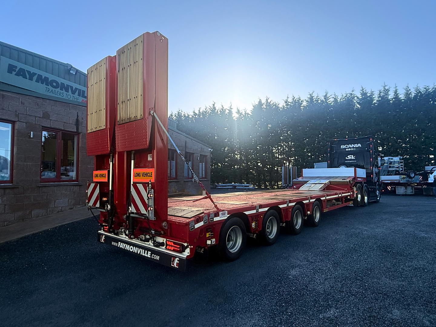 Smith Logistics, on collection of new Faymonville 4 axle low loader