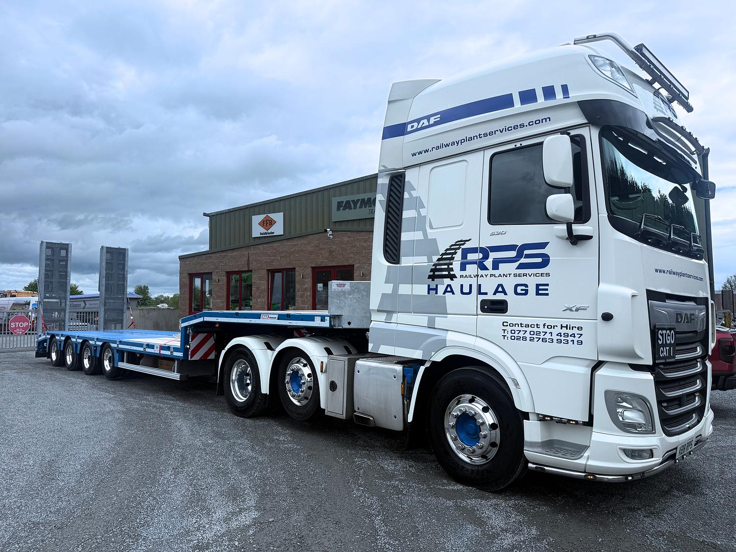 Railway Plant Services on collection of new MAX Trailer, 