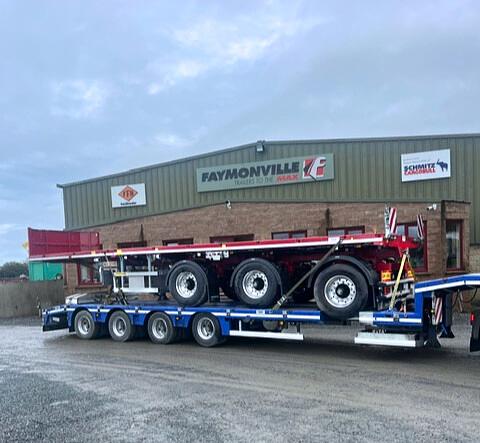 Nixon Haulage on collection of new Faymonville TELE MAX