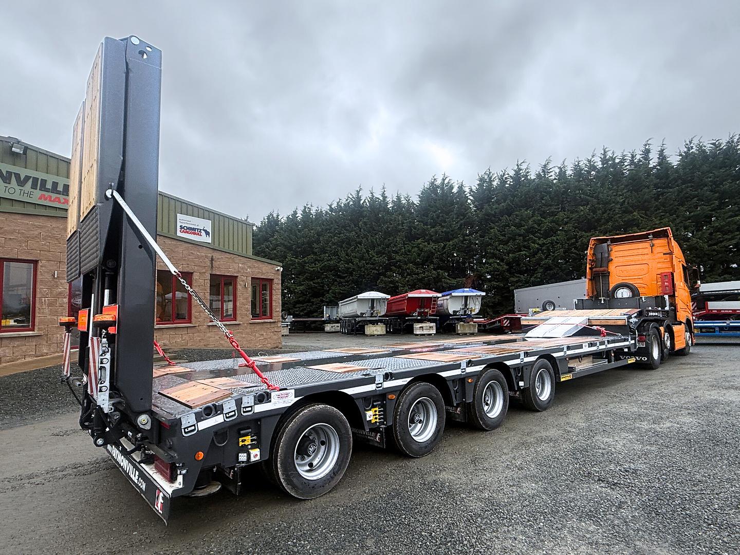 Mullafarry Quarry on collection of new Faymonville 4 axle low loader
