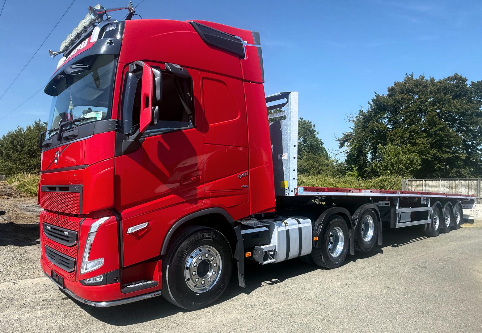 East Cork Crane Hire on collection of new MAX Trailer Flat
