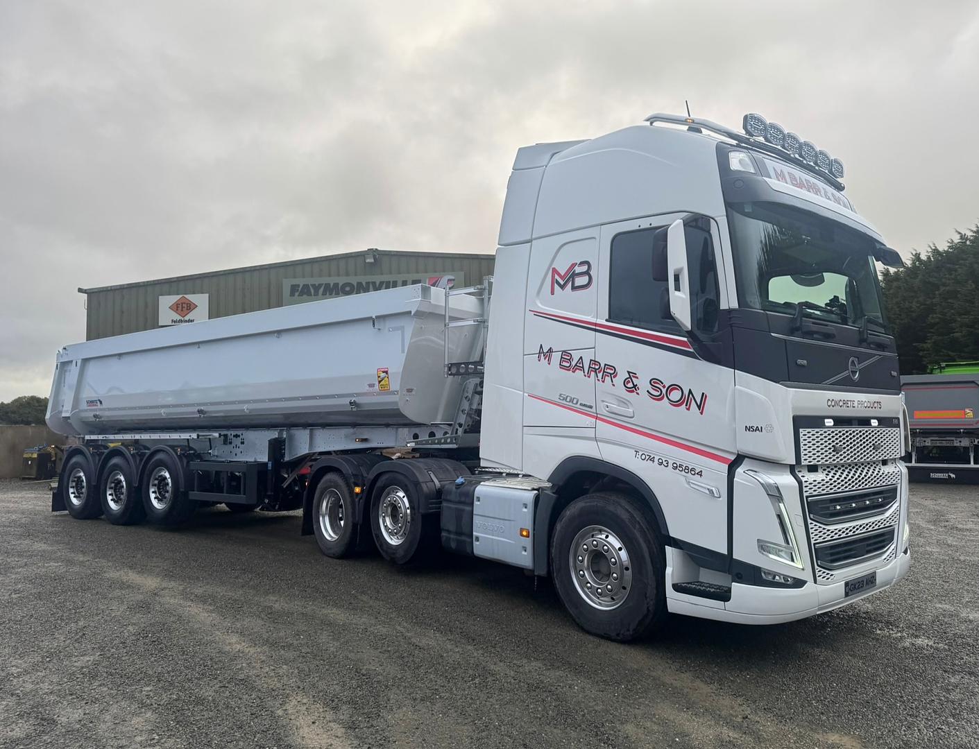 M. Barr & Son on collection of new Schmitz tipping trailer