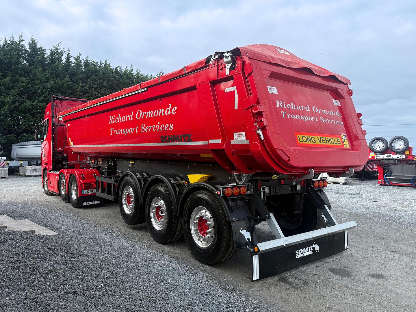 Richard Ormonde Transport Services on collection of another new Schmitz tipper