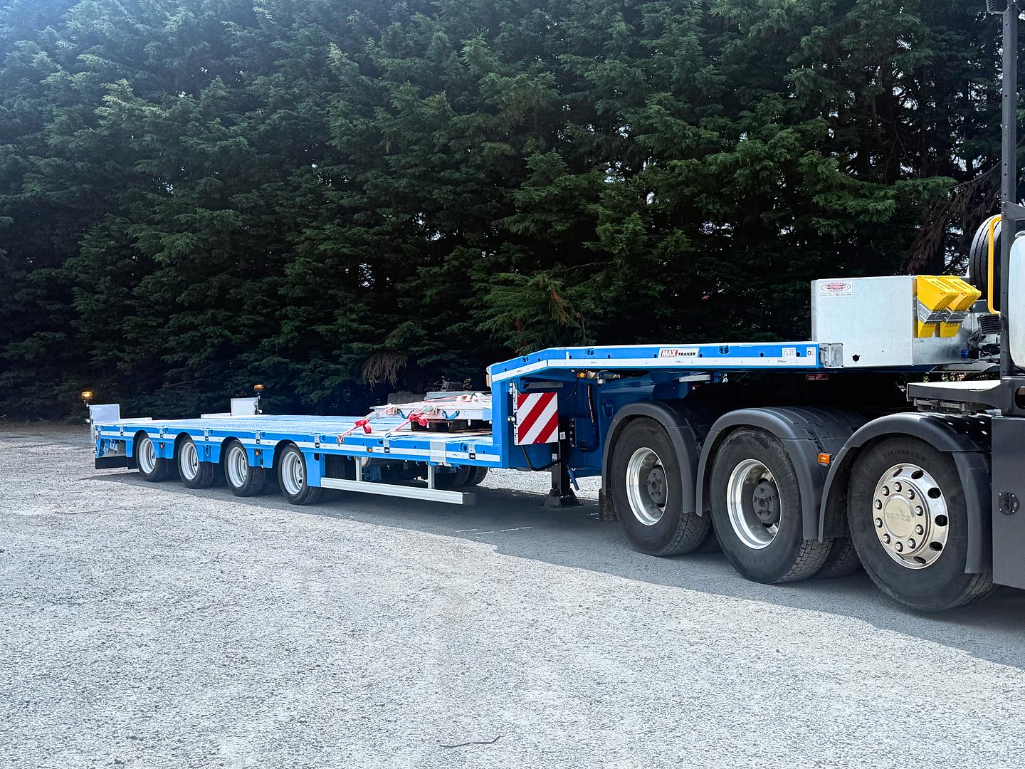 Whitten Road Haulage on collection of New MAX Trailer